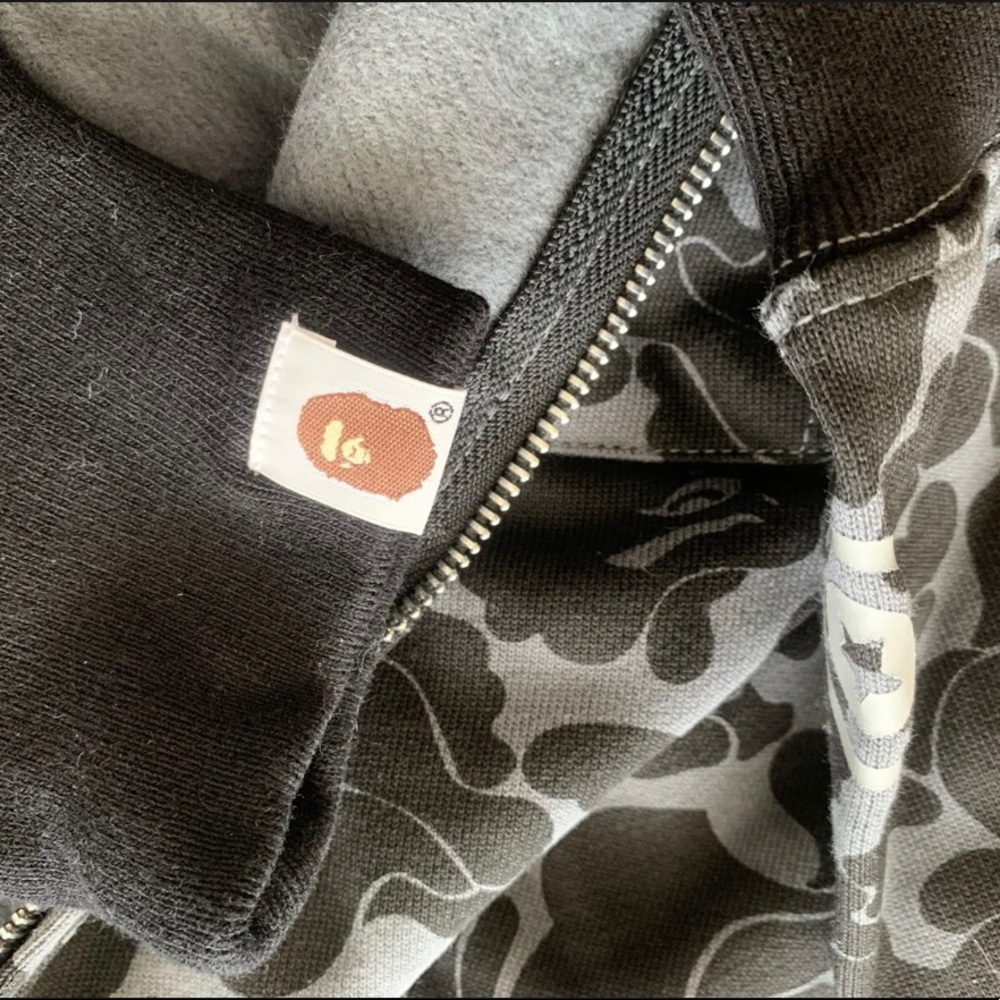 bape X dover street market special camo hoodie